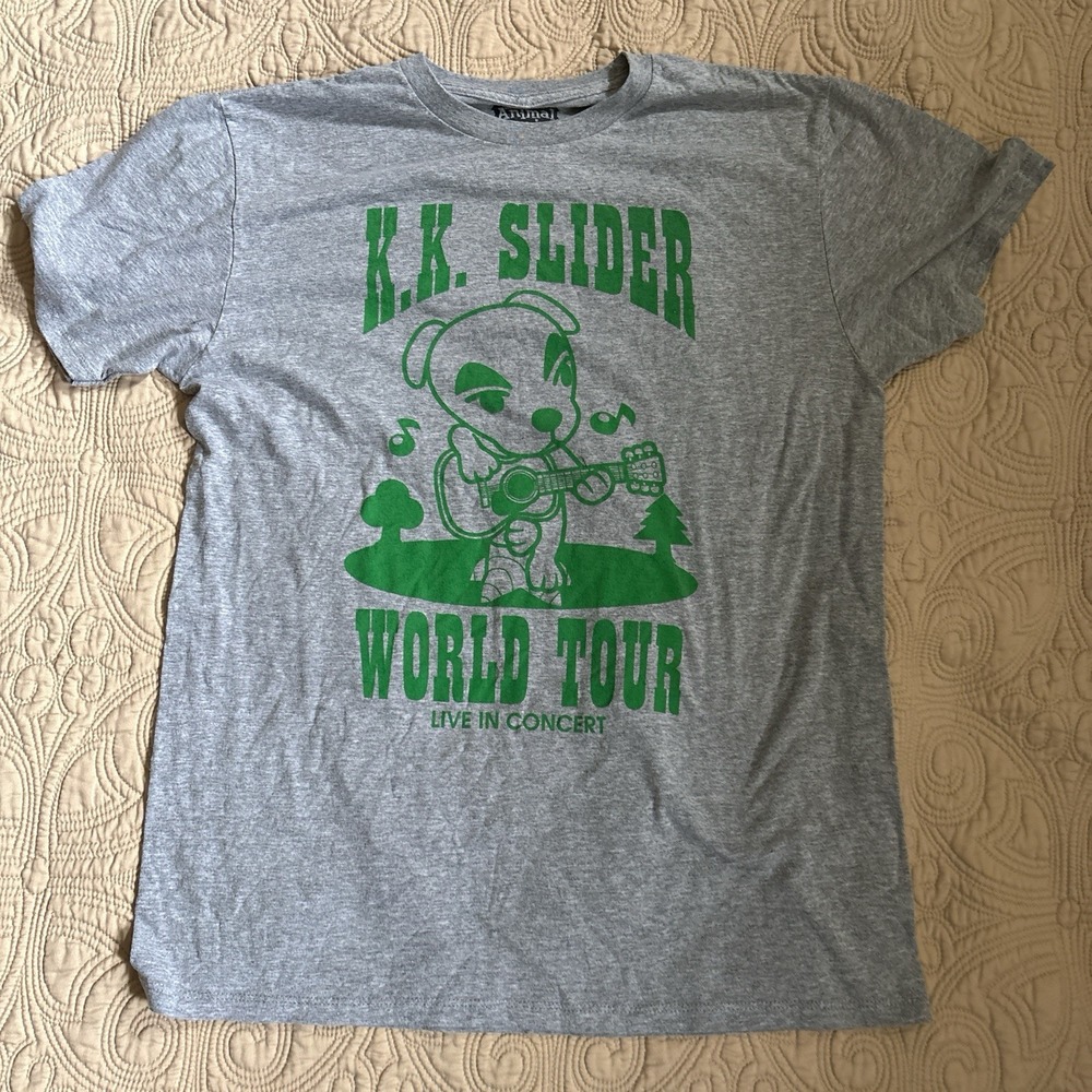 Animal Crossing Adult T-Shirt K. K. Slider World Tour Live in Concert Hot Topic
